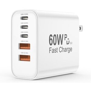60W PD 3.0 Fast Charge USB Charger